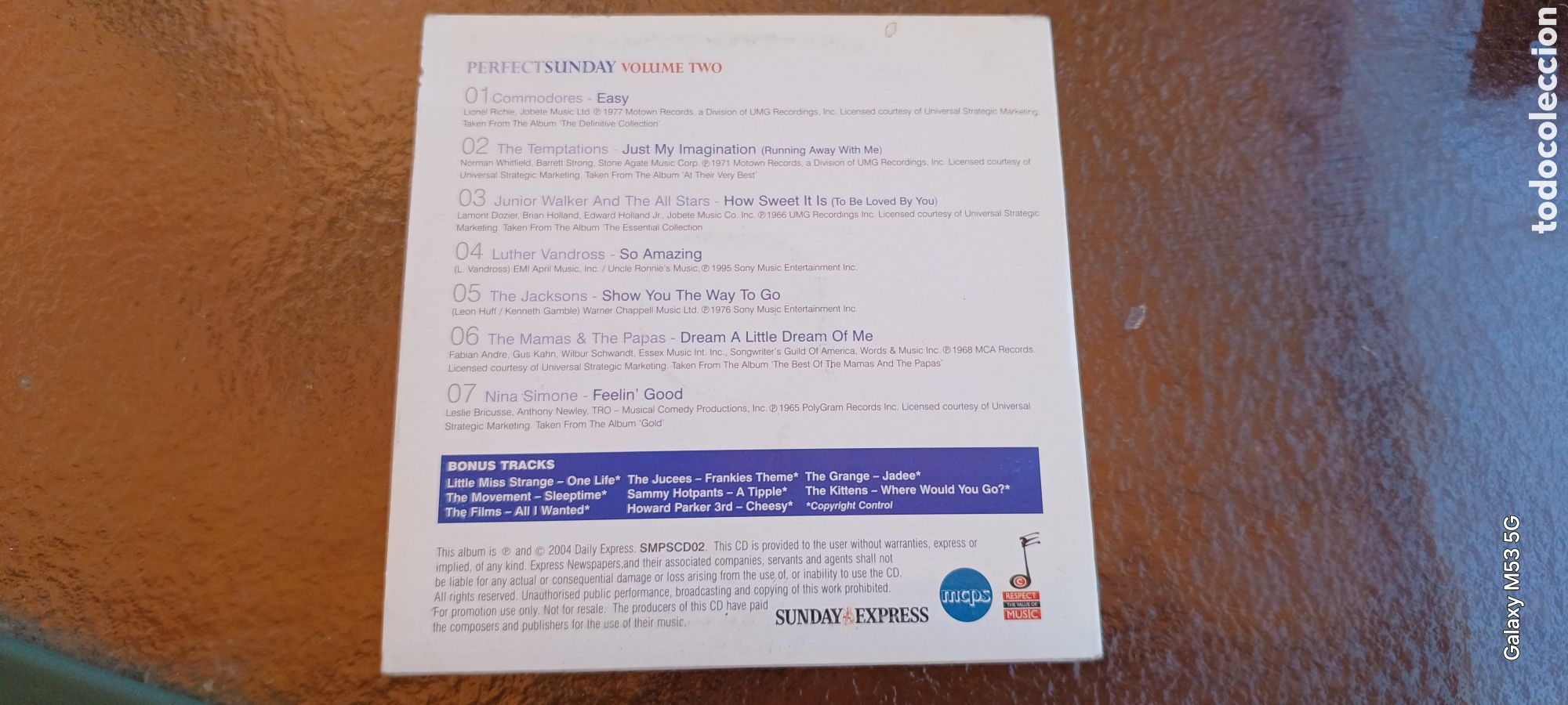 CDs de m&uacute;sica: Cd perfectsunday volumen 2 - Foto 2