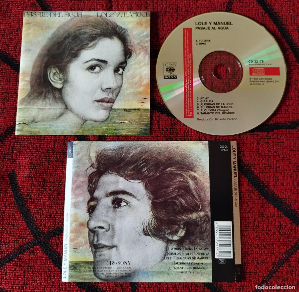 CDs de m&uacute;sica: LOLE Y MANUEL ** Pasaje Del Agua ** CD 1992 - Foto 1