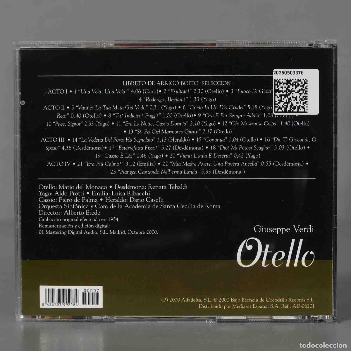 CDs de m&uacute;sica: CD. Erede &ndash; Otello VERDI - Foto 2