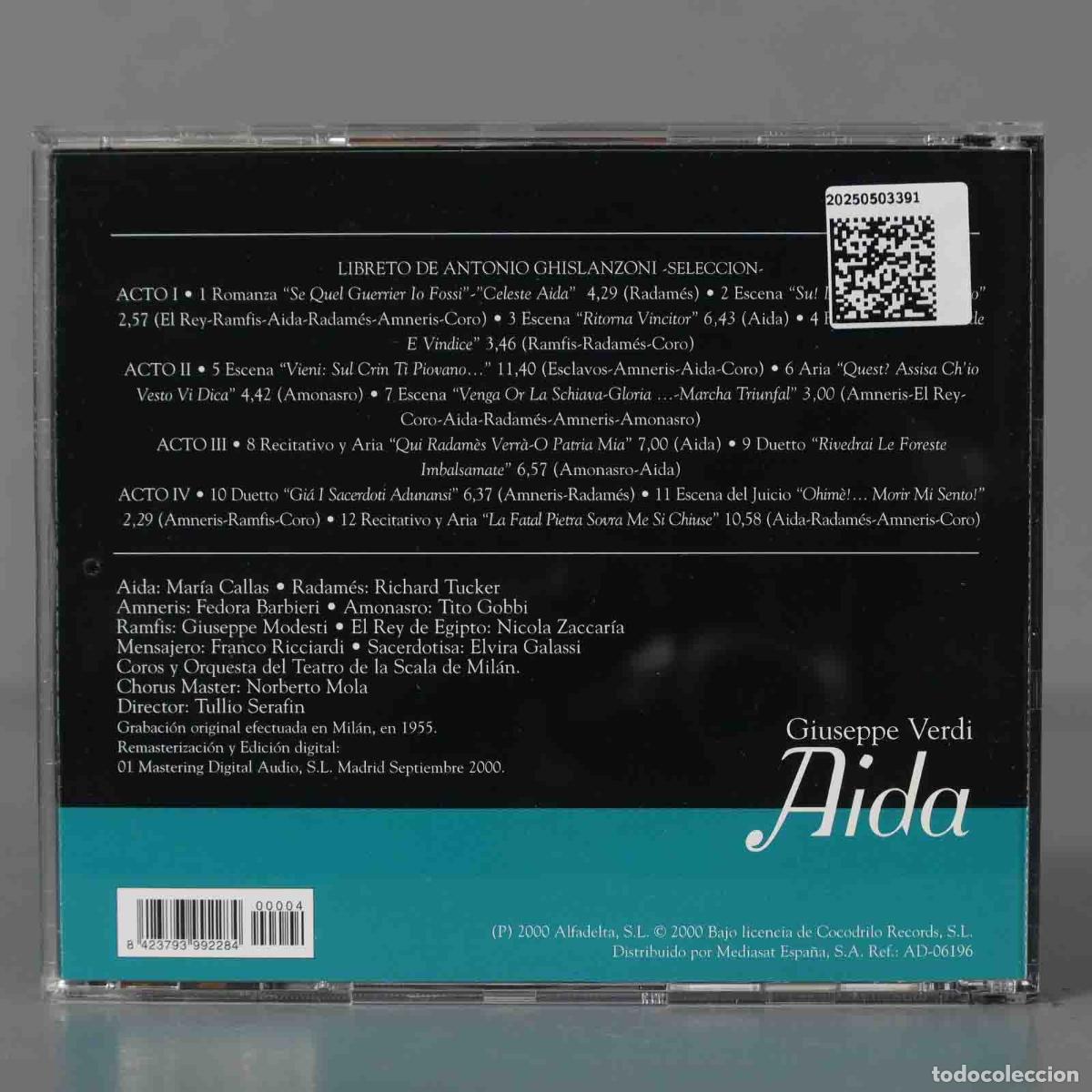 CDs de m&uacute;sica: CD. Serafin &ndash; Aida VERDI - Foto 2