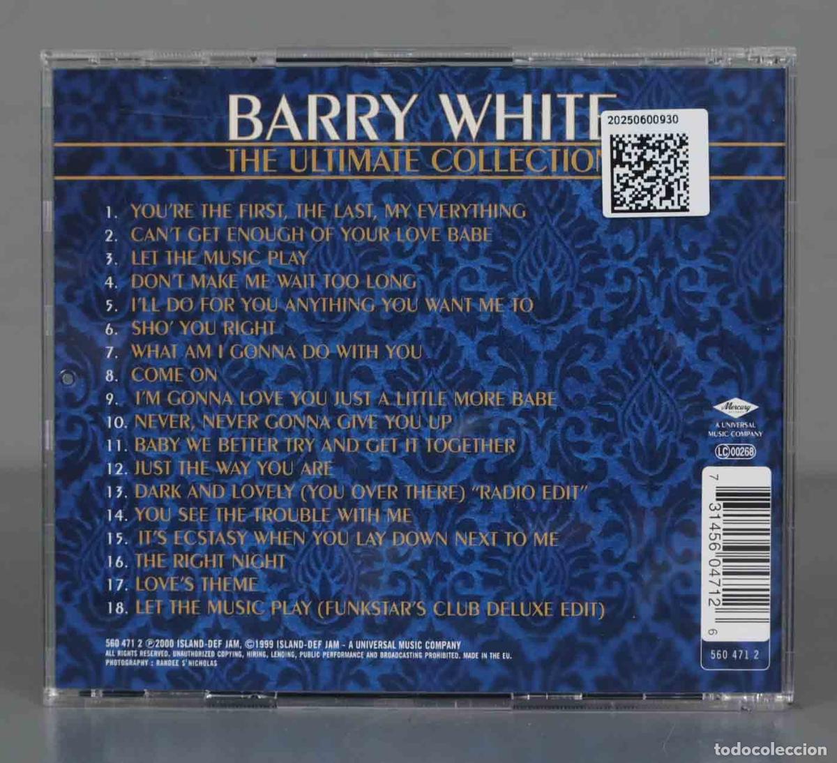 CDs de m&uacute;sica: CD. Barry White &ndash; The Ultimate Collection - Foto 2