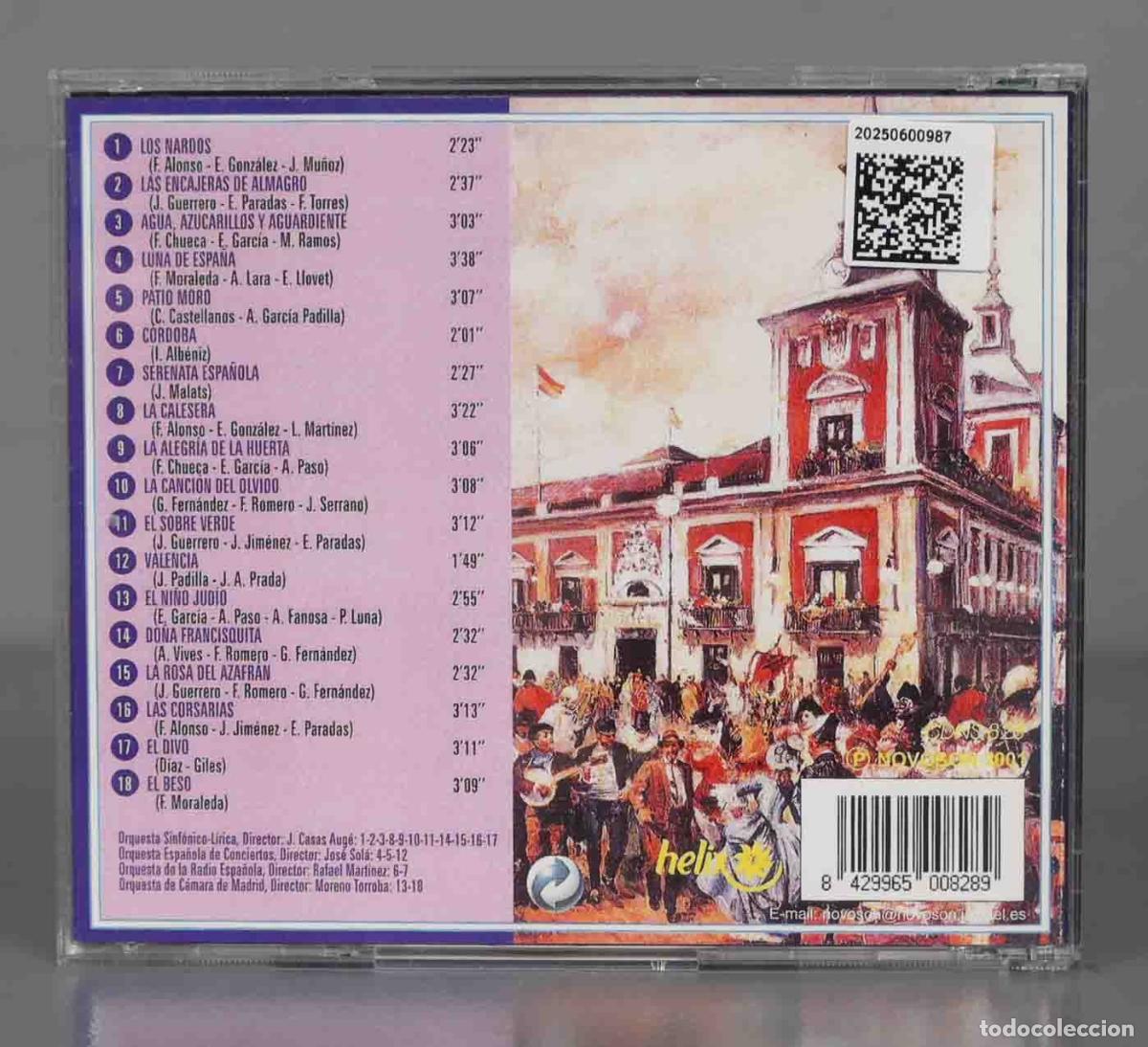 CDs de m&uacute;sica: CD. PASODOBLES CASTIZOS Y de ZARZUELA - Foto 2