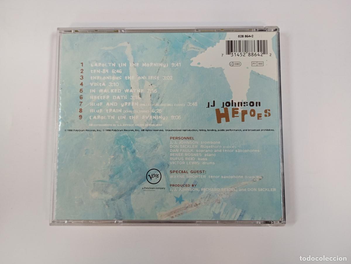 CDs de m&uacute;sica: HEROES. J.J. JOHNSON. CD. TDKCD135 - Foto 2