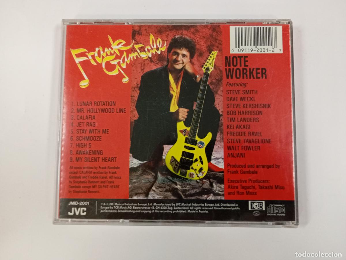 CDs de m&uacute;sica: Note Worker - Frank Gambale. CD. TDKCD155 - Foto 2