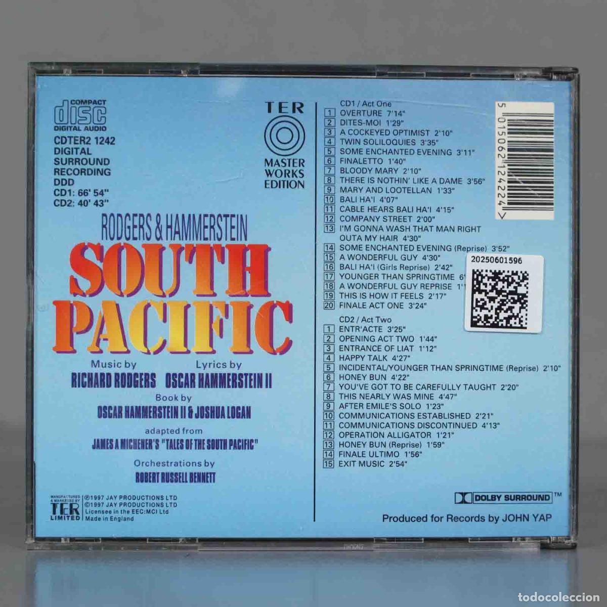 CDs de m&uacute;sica: CD. McDermott &ndash; South Pacific. Rodgers and Hammerstein, - Foto 2
