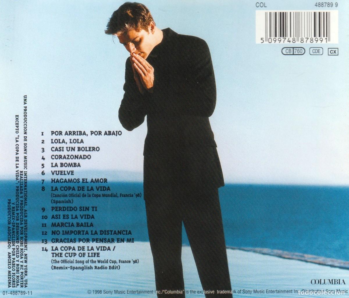 CDs de m&uacute;sica: �T42 - RICKY MARTIN. VUELVE. CD. - Foto 2