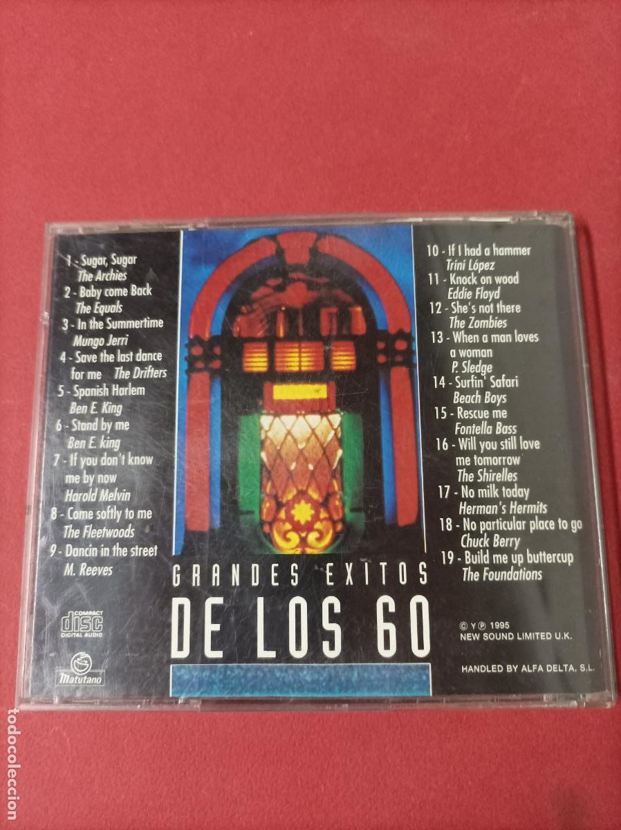CDs de m&uacute;sica: COMPACT DISC CD GRANDES EXITOS DE LOS 60 - Foto 2