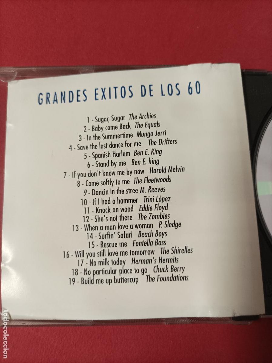CDs de m&uacute;sica: COMPACT DISC CD GRANDES EXITOS DE LOS 60 - Foto 4