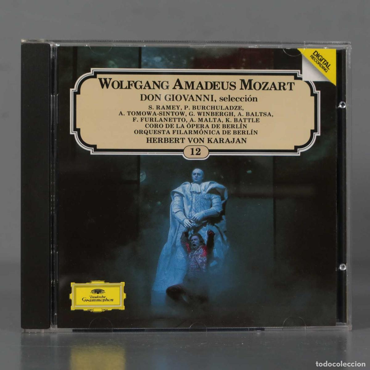 CDs de M&uacute;sica: CD. WOIM}ANG AMADEUS MOZART DON GIOVANNI. selecci&oacute;n KARAJAN