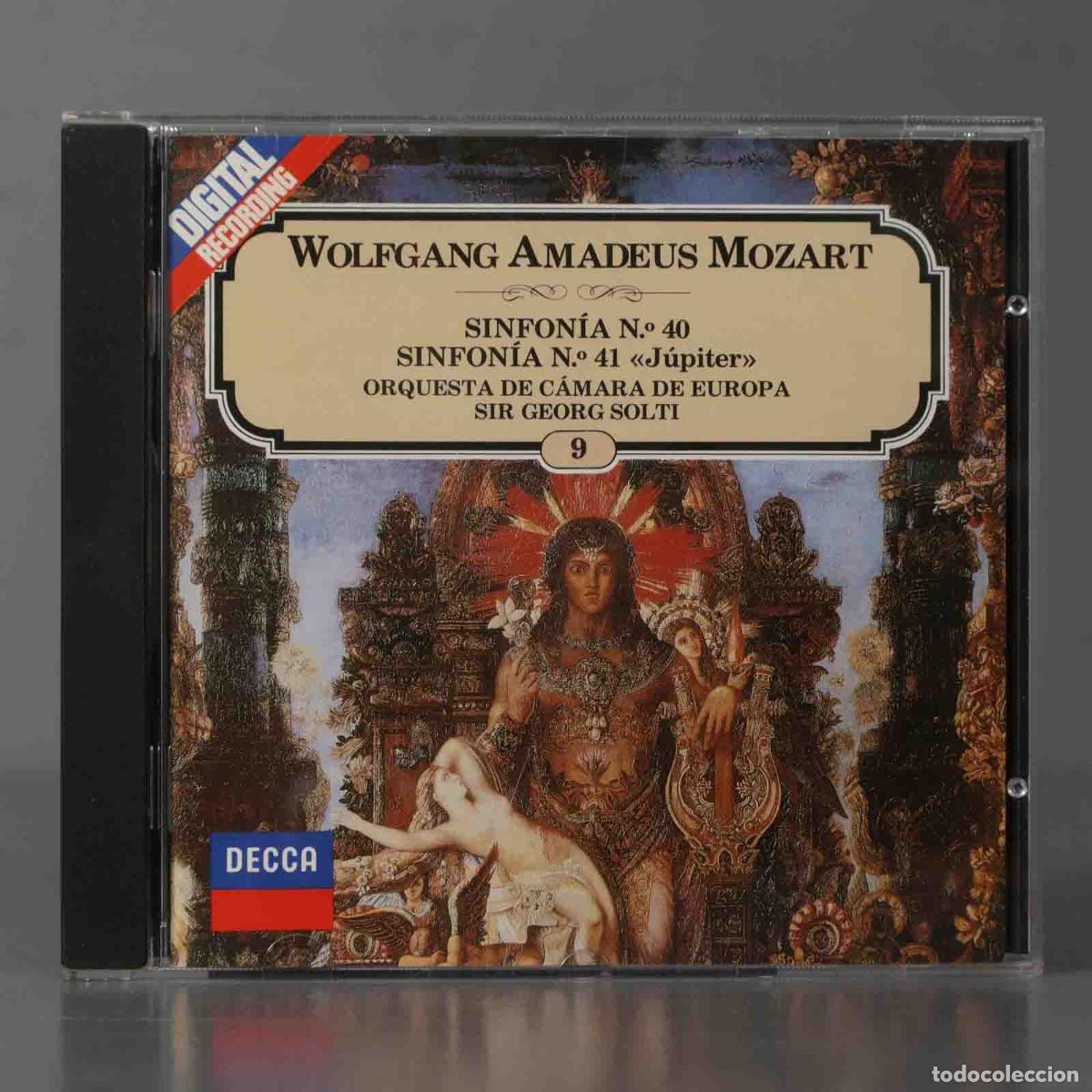 CDs de M&uacute;sica: CD. WOLFGANG AMADEUS MOZART SINFON&Iacute;A N.0 40 SINFON&Iacute;A N.0 41 &laquo;J&uacute;piter&raquo; ORQUESTA DE C&Aacute;MARA DE EUROPA S