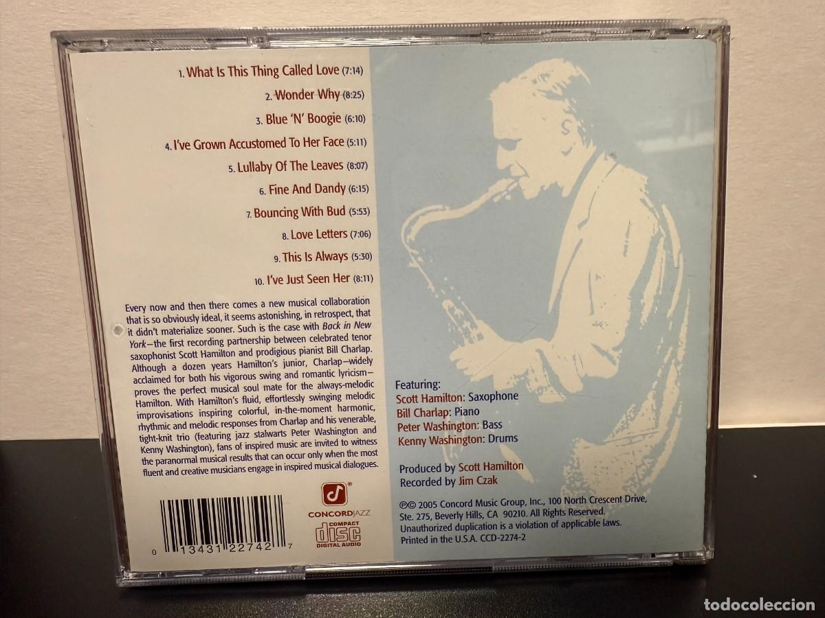 CDs de m&uacute;sica: Scott Hamilton - Back In New York (CD) - Foto 2