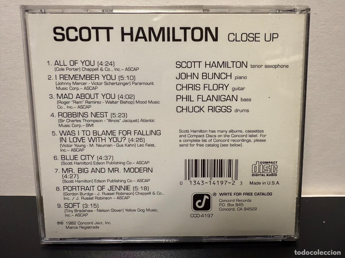 CDs de m&uacute;sica: Scott Hamilton - Close Up (CD) - Foto 2