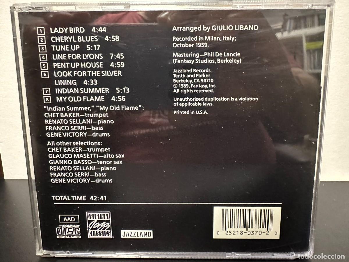 CDs de m&uacute;sica: Chet Baker - In Milan (CD) - Foto 2