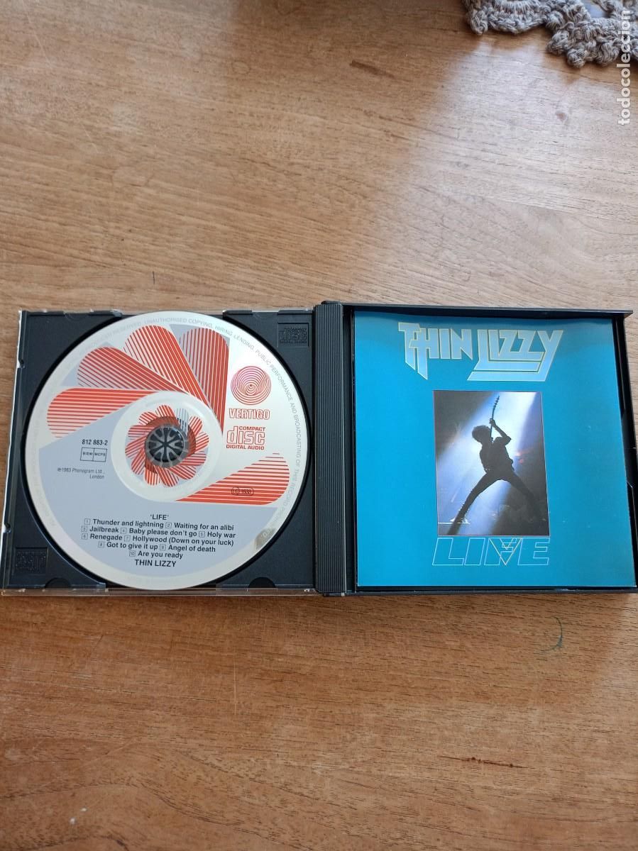 CDs de m&uacute;sica: CD DOBLE. THIN LIZZY. LIFE. - Foto 3