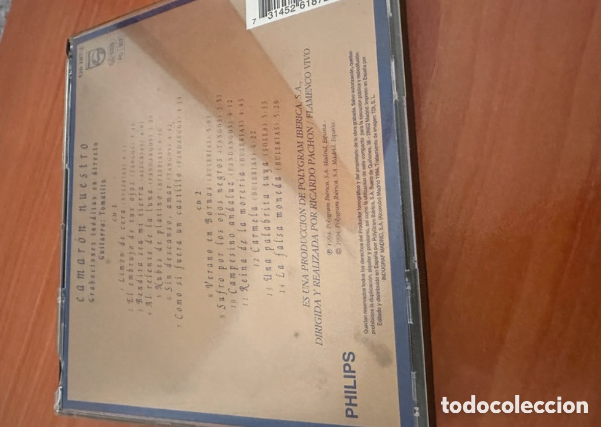 CDs de m&uacute;sica: Disco de camar&oacute;n de la isla &ldquo;camar&oacute;n nuestro&rdquo; - Foto 4
