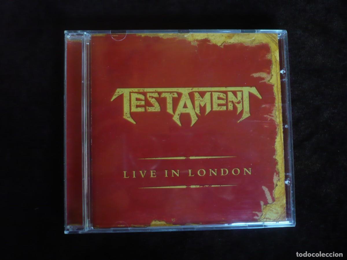 CDs de m&uacute;sica: testament - live in london - cd como nuevo - Foto 1