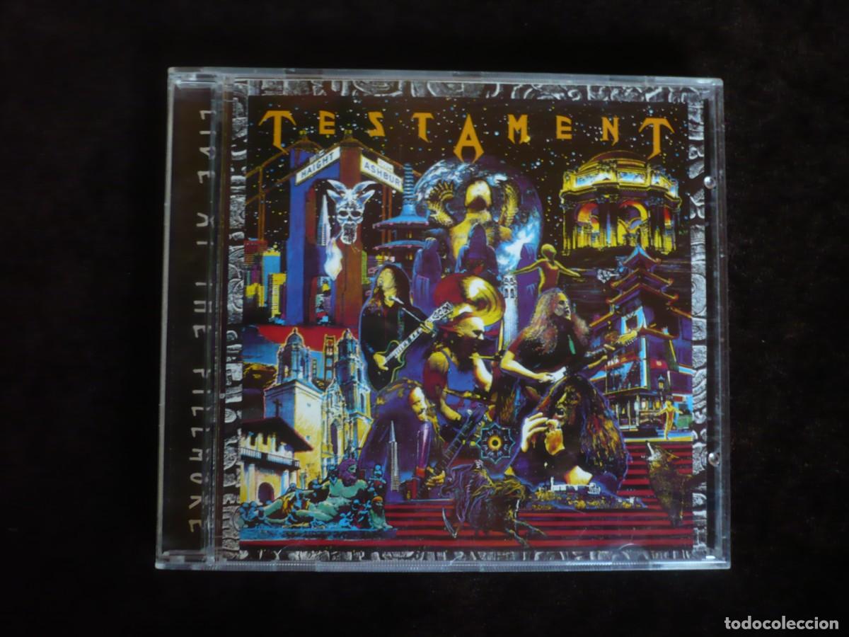 CDs de m&uacute;sica: testament - live at te fillmore - cd como nuevo - Foto 1