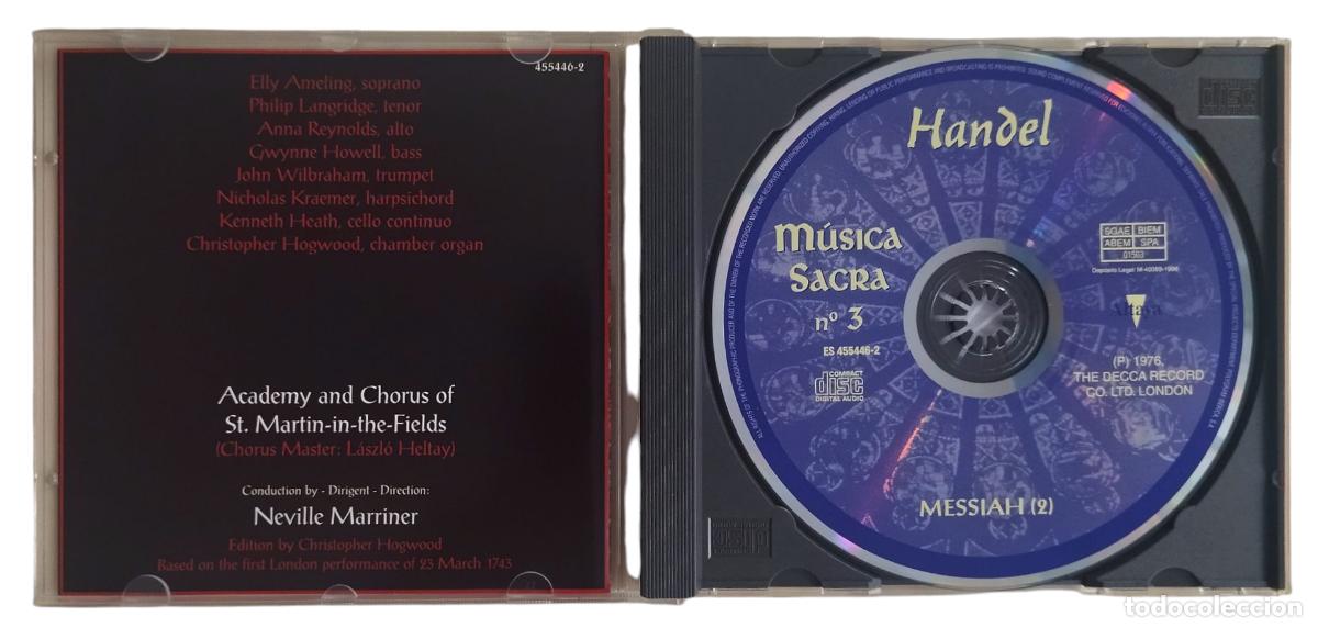 CDs de m&uacute;sica: CD HANDEL / EL MESIAS (2). EXCELENTE ESTADO. - Foto 2
