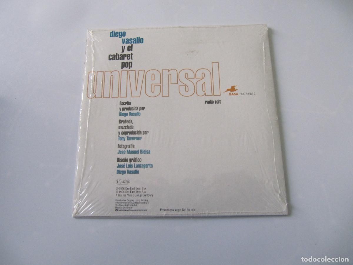 CDs de m&uacute;sica: DIEGO VASALLO Y EL CABARET POP - UNIVERSAL (CD SINGLE PROMO) - Foto 2