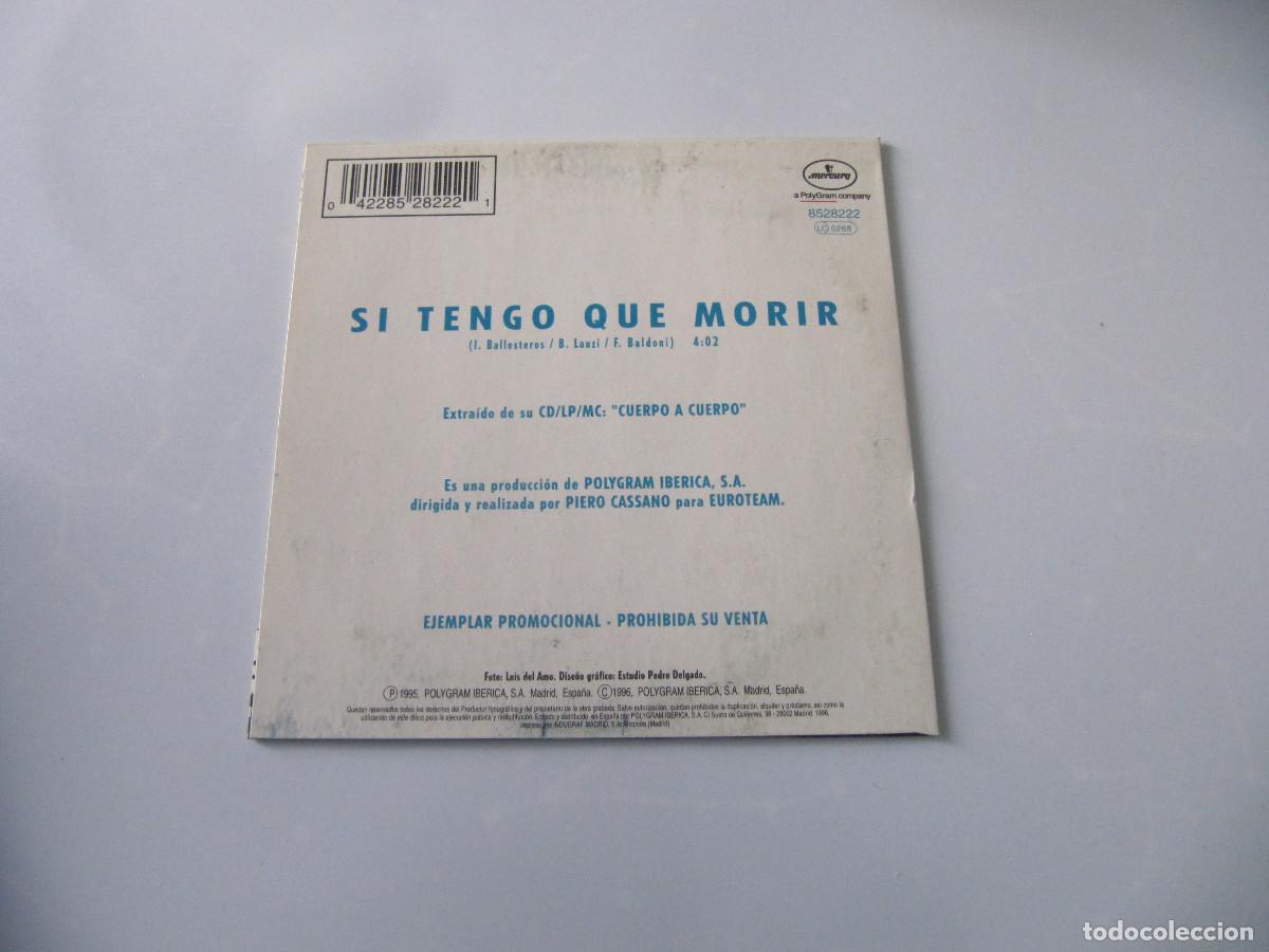 CDs de m&uacute;sica: SERGIO DALMA - SI TENGO QUE MORIR CD SINGLE - Foto 2
