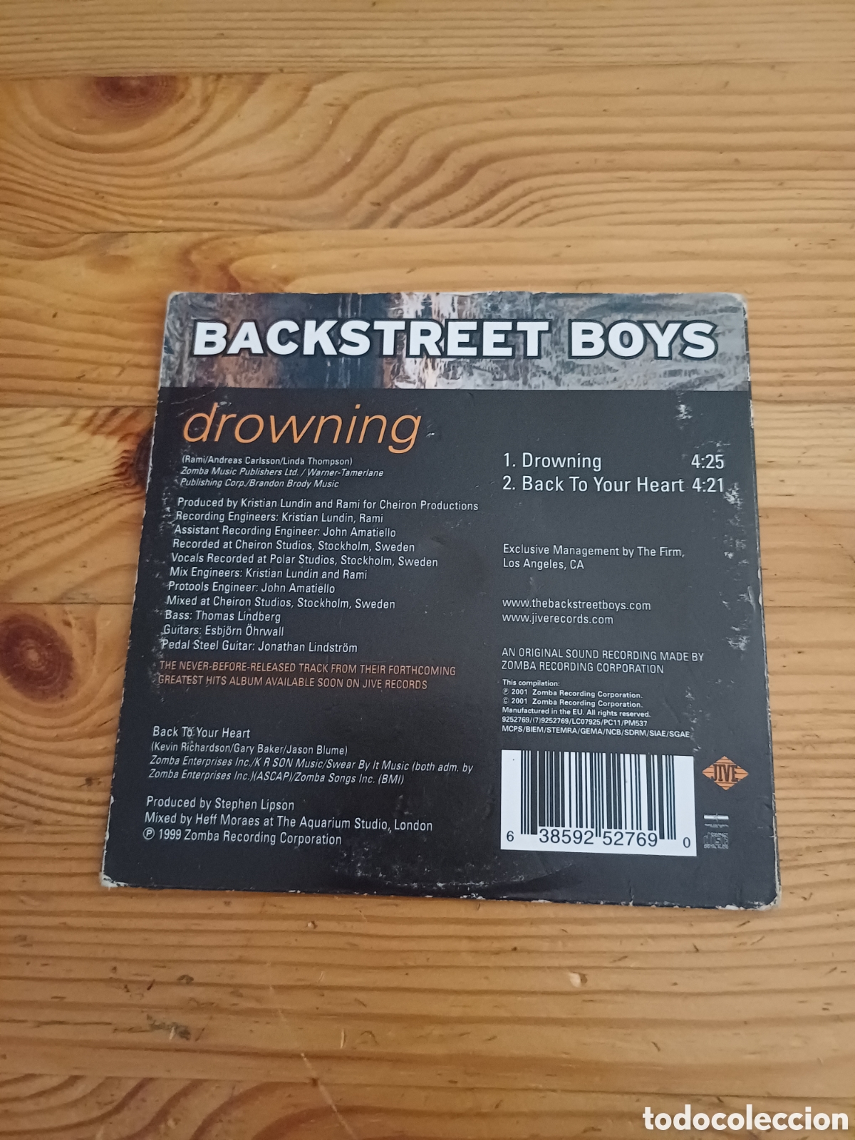 CDs de m&uacute;sica: Backstreet Boys Drowning CD single - Foto 2