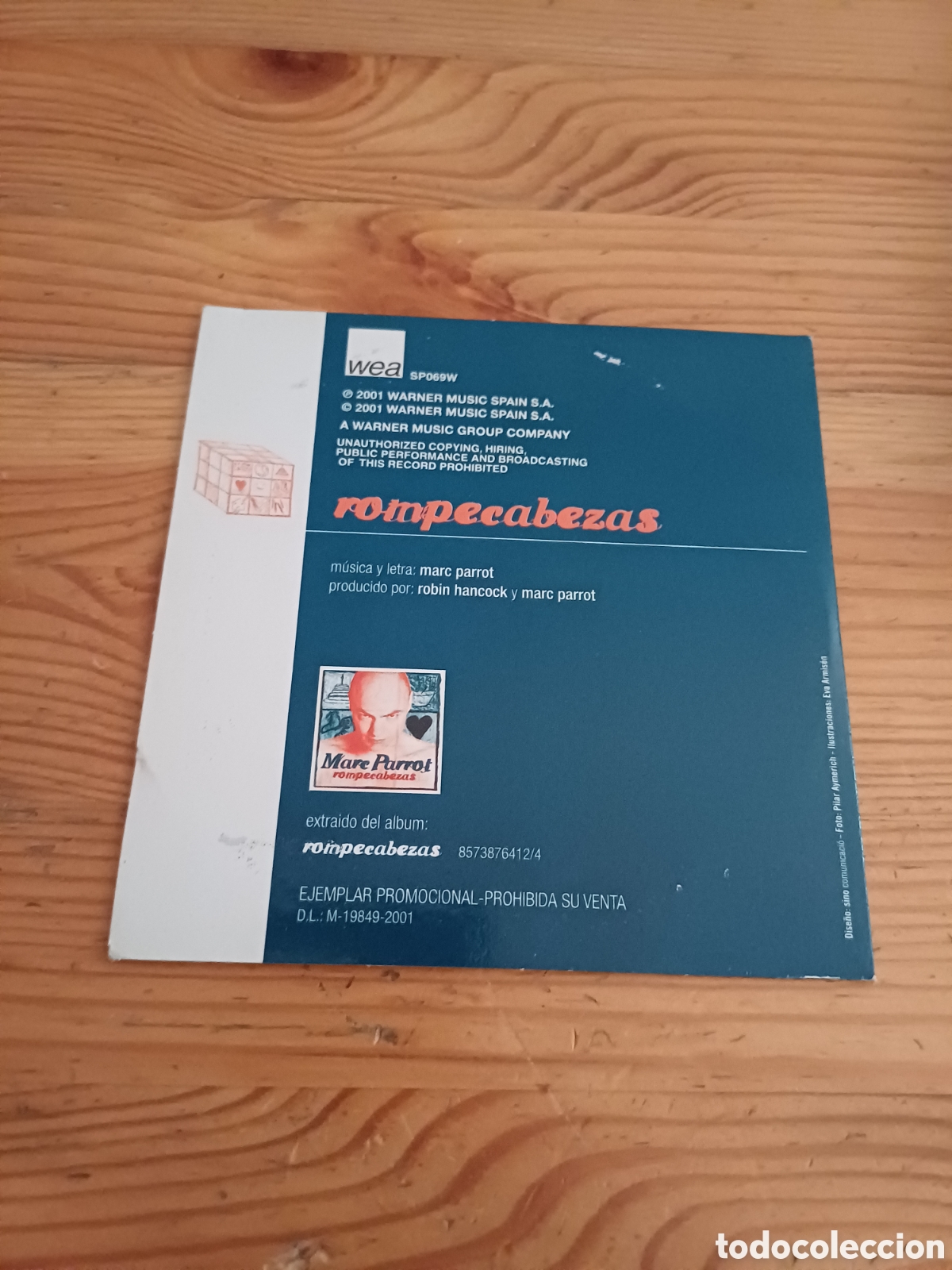 CDs de m&uacute;sica: Marc Parrot Rompecabezas CD single - Foto 2