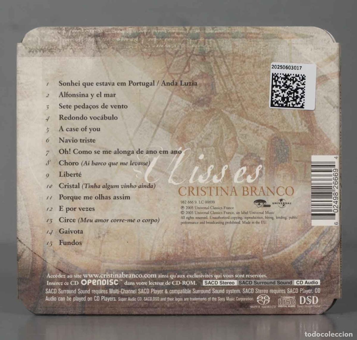 CDs de m&uacute;sica: CD. Cristina Branco &ndash; Ulisses - Foto 2