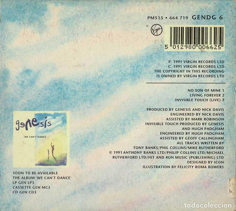 CDs de m&uacute;sica: Genesis - No Son Of Mine. CD Single - Foto 2