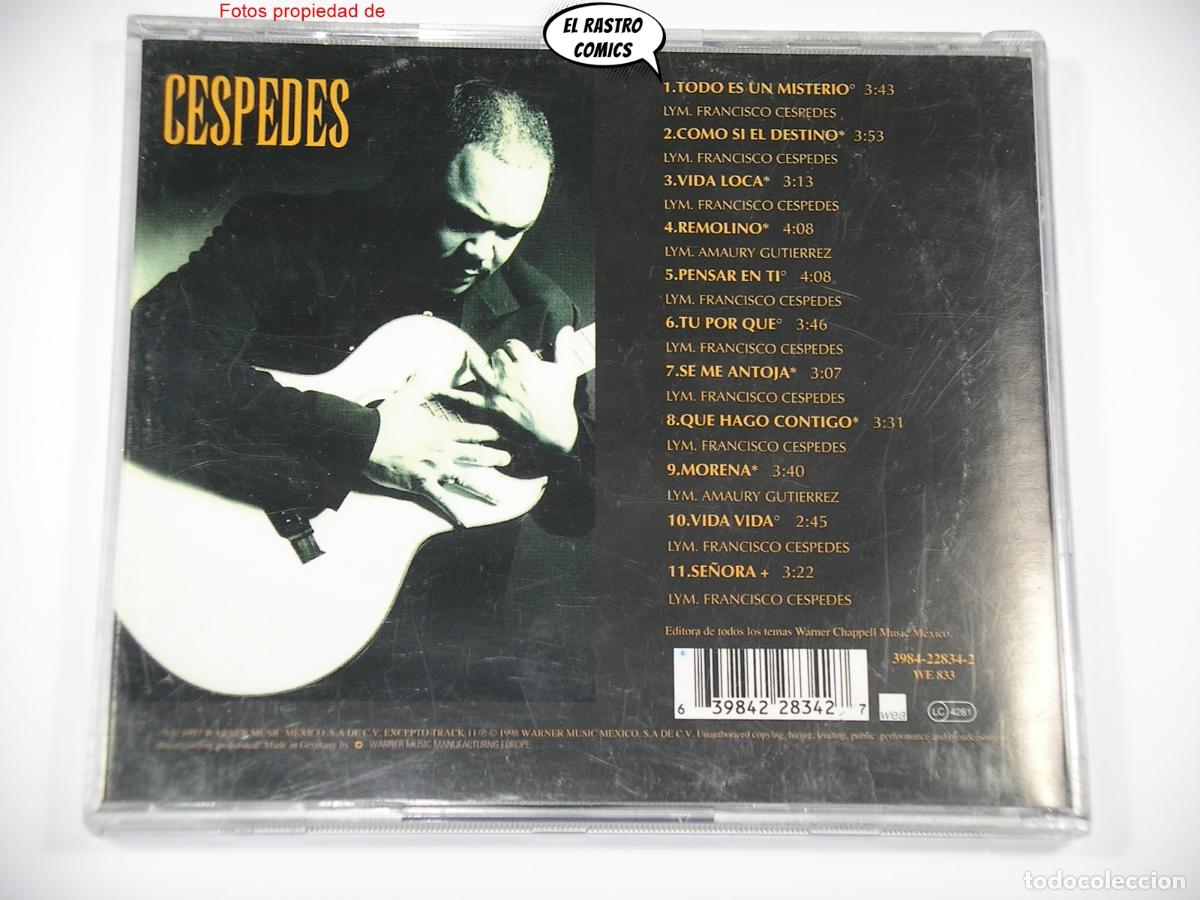 CDs de m&uacute;sica: Francisco Cespedes, Vida Loca, CD Warner 1998 - Foto 2