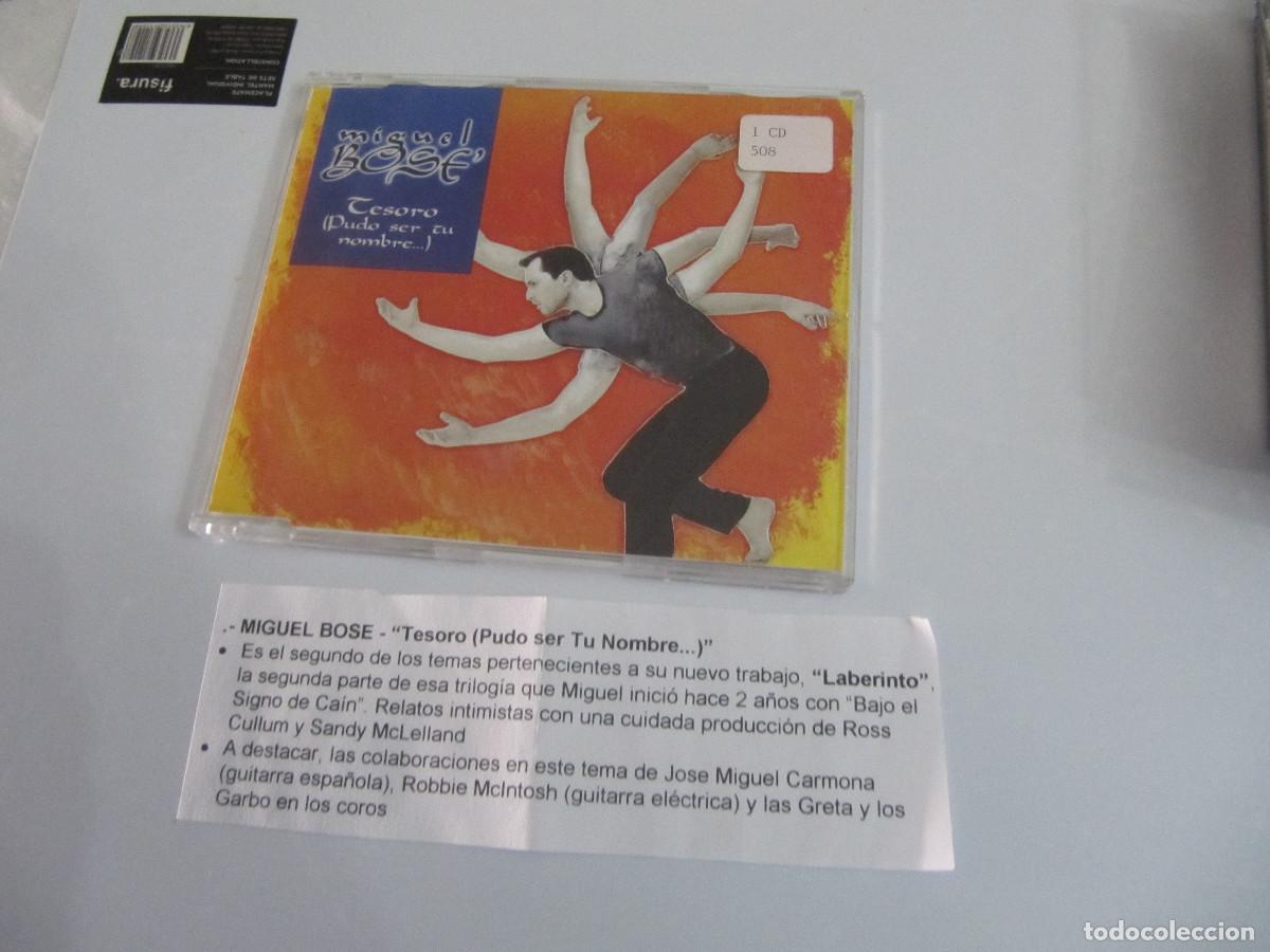 CDs de m&uacute;sica: MIGUEL BOS&Eacute;, Tesoro (CD Single CADENA 100) - Foto 1