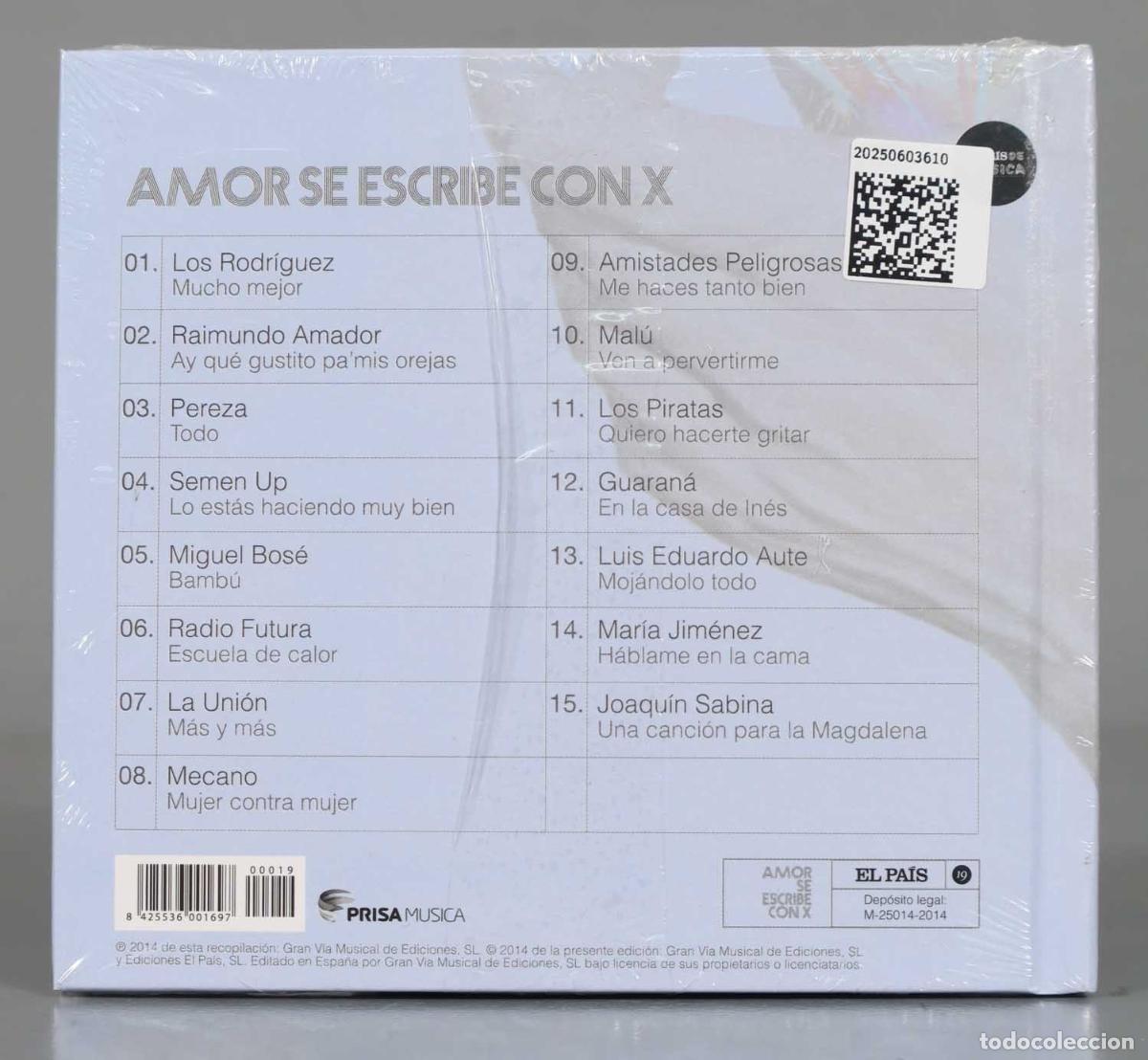 CDs de m&uacute;sica: CD. Various &ndash; Amor Se Escribe Con X. PRECINTADO - Foto 2