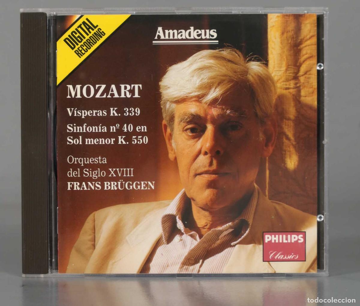 CDs de M&uacute;sica: CD. WOLFGANG AMADEUS MOZART K 339 550 BRUGGEN