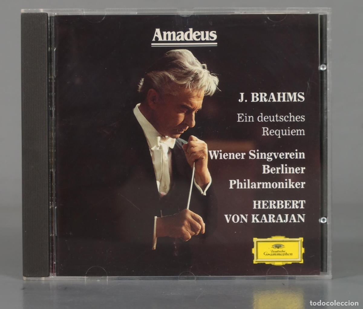 CDs de m&uacute;sica: CD. BRAHMS OP 45 KARAJAN - Foto 1