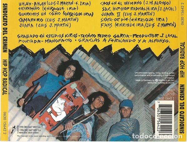 CDs de m&uacute;sica: Sindicato Del Crimen &ndash; Hip-Hop Radical - Foto 2