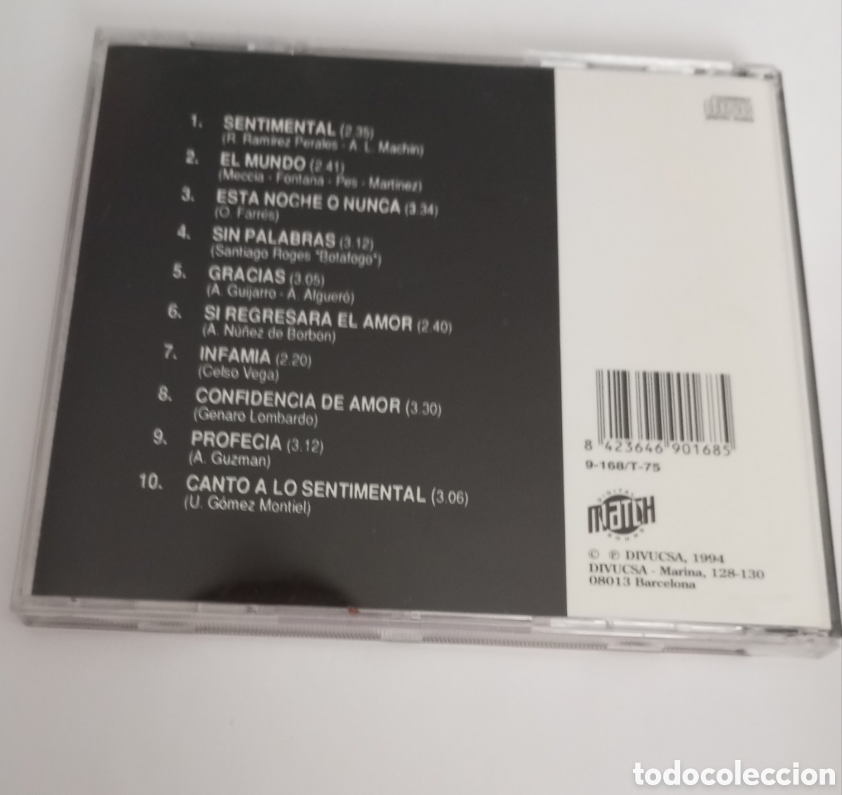 CDs de m&uacute;sica: CD Antonio Machin sentimental 1994 - Foto 2