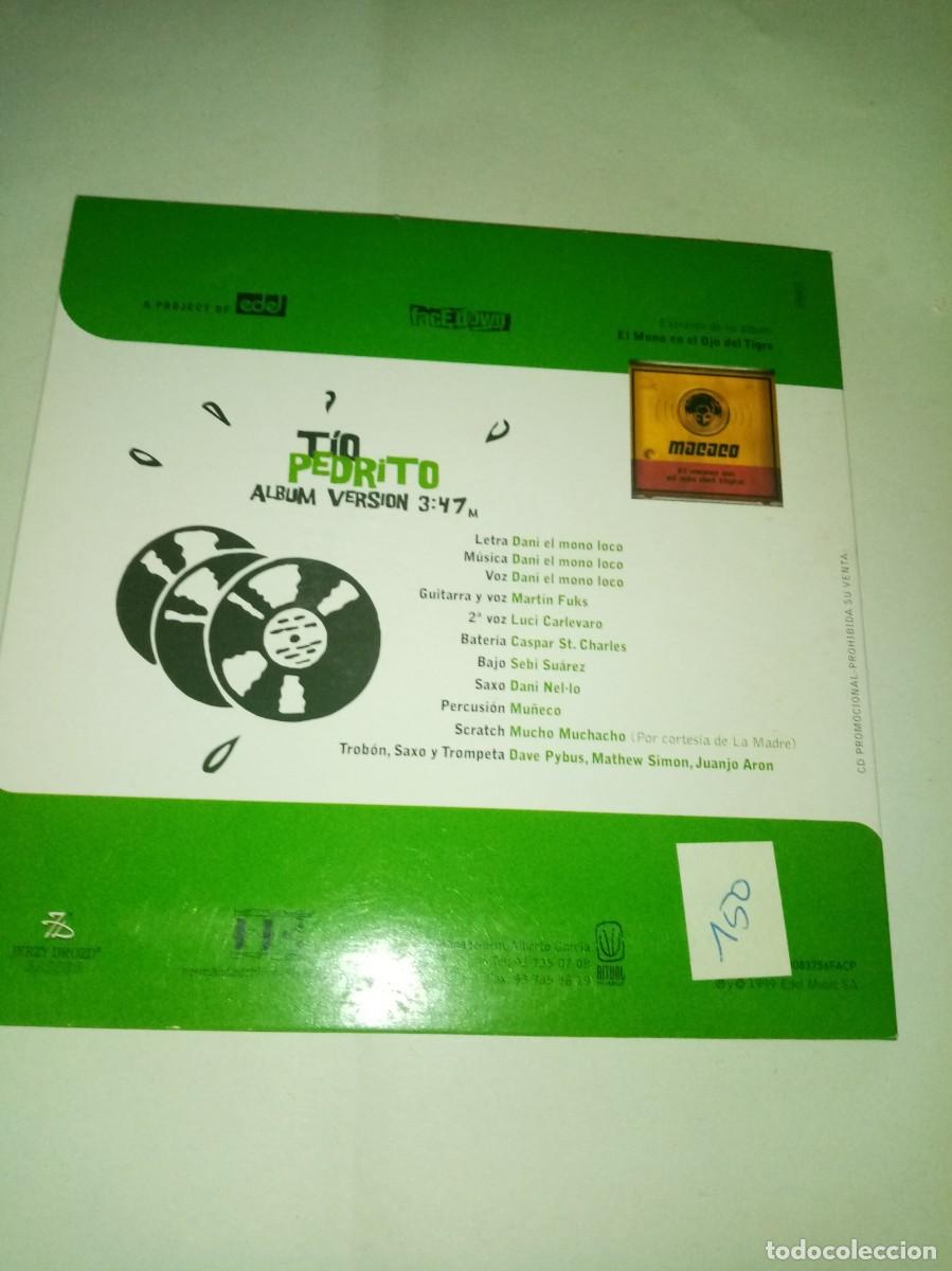 CDs de m&uacute;sica: TIO PEDRITO. MACACO. CD PROMOCIONAL. C21CD. - Foto 2