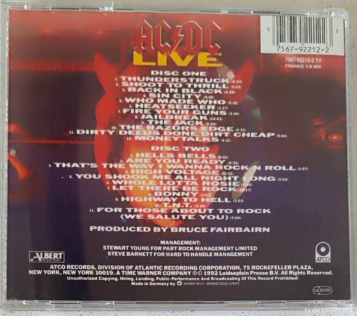 CDs de m&uacute;sica: AC-DC - LIVE - 2CD - 1992 - 23 TEMAS - - Foto 4