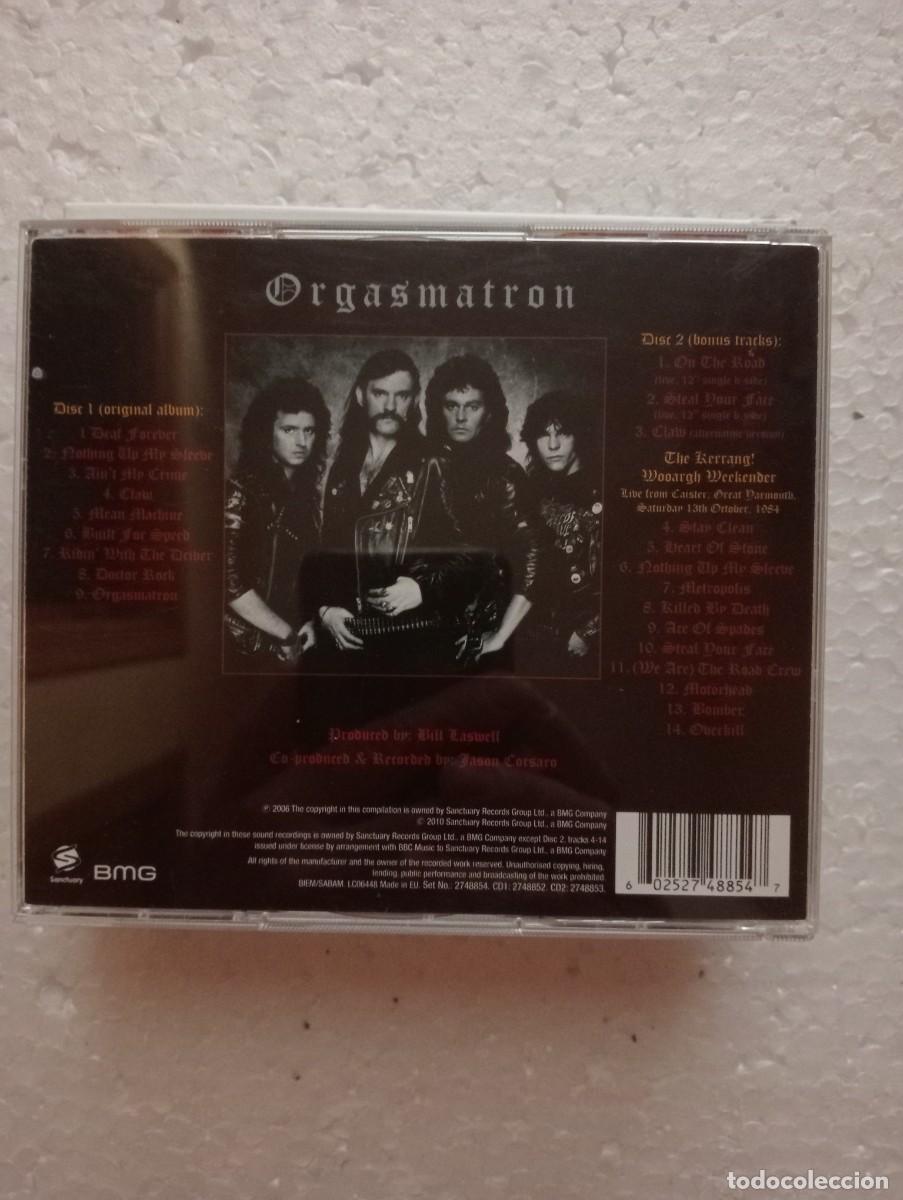 CDs de m&uacute;sica: Mot&ouml;rhead - Orgasmatron 2 CDS 2015 - Foto 2