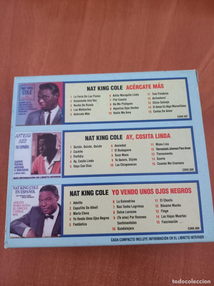 CDs de m&uacute;sica: NAT KING COLE. En Espa&ntilde;ol 45 &eacute;xitos (3cd set) - Foto 2