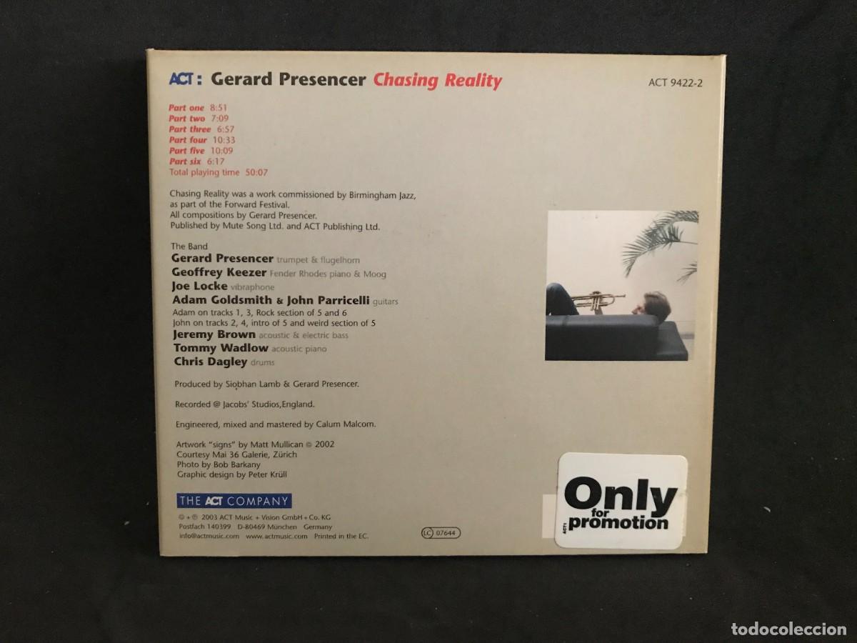 CDs de m&uacute;sica: Gerard Presencer &ndash; Chasing Reality - CD Digipack - ACT - Foto 2