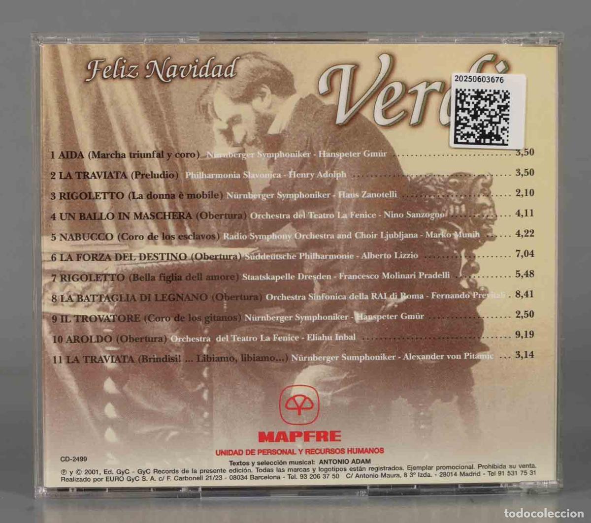 CDs de m&uacute;sica: CD. VERDI. A&Ntilde;O CENTENARIO - Foto 2