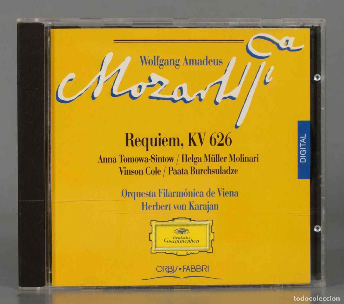 CDs de M&uacute;sica: CD. MOZART Requiem en Re menor, 626 KARAJAN