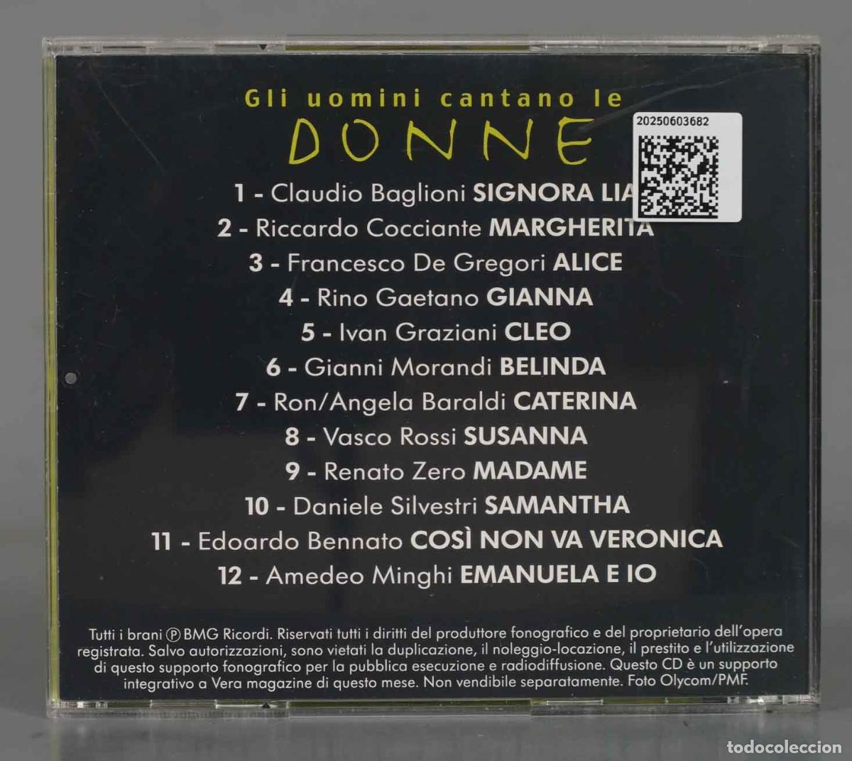 CDs de m&uacute;sica: CD. GLI UOMINI CANTANO LE DONNE - Foto 2