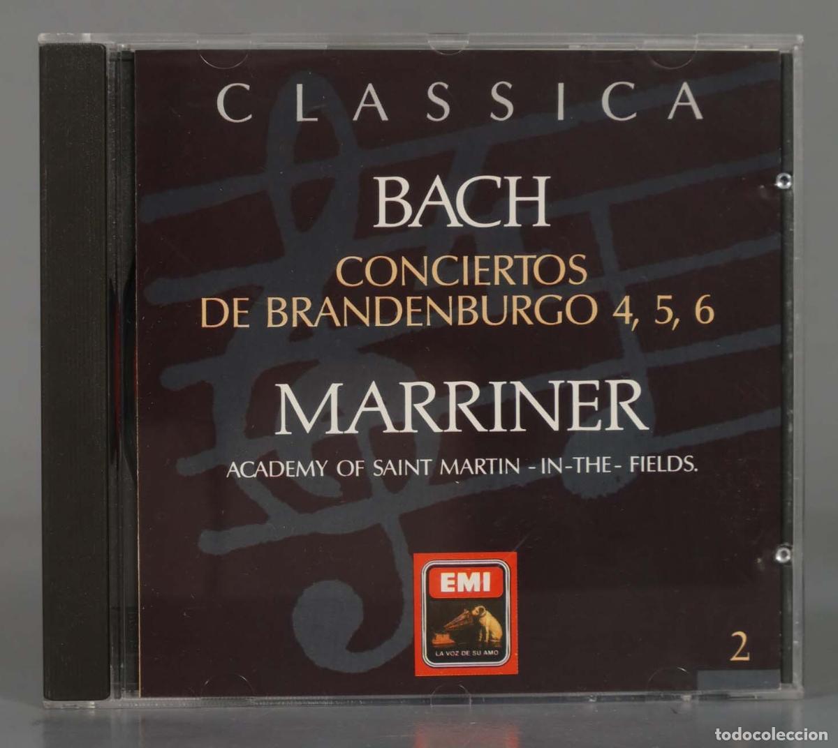 CDs de M&uacute;sica: CD. BACH CONCIERTOS DE BRANDENBURGO 4, 5, 6 MARRINER