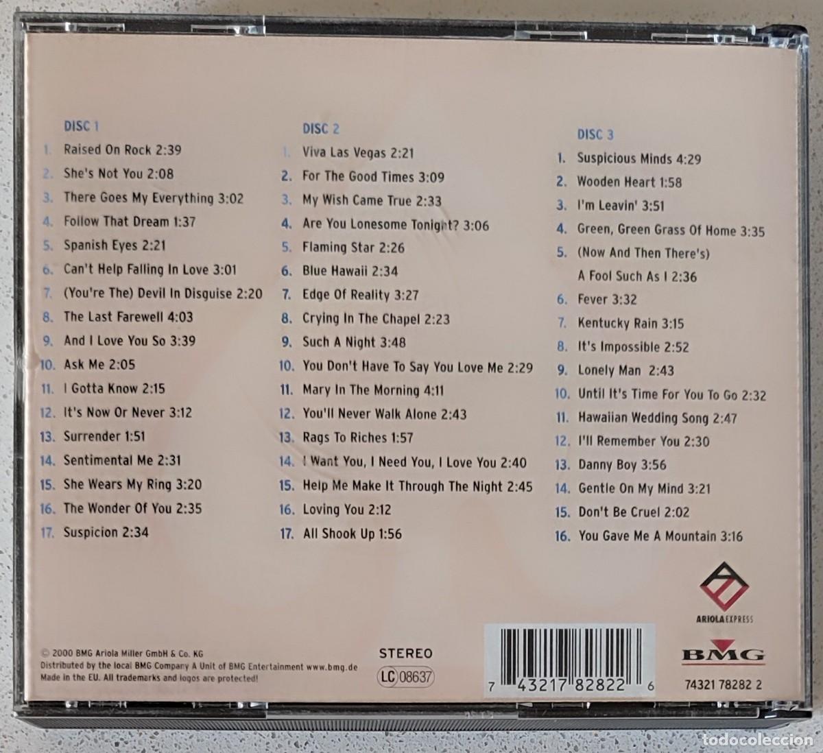 CDs de m&uacute;sica: ELVIS PRESLEY - LEGENDARY - 3CD - 2000 - 50 TEMAS - Foto 4