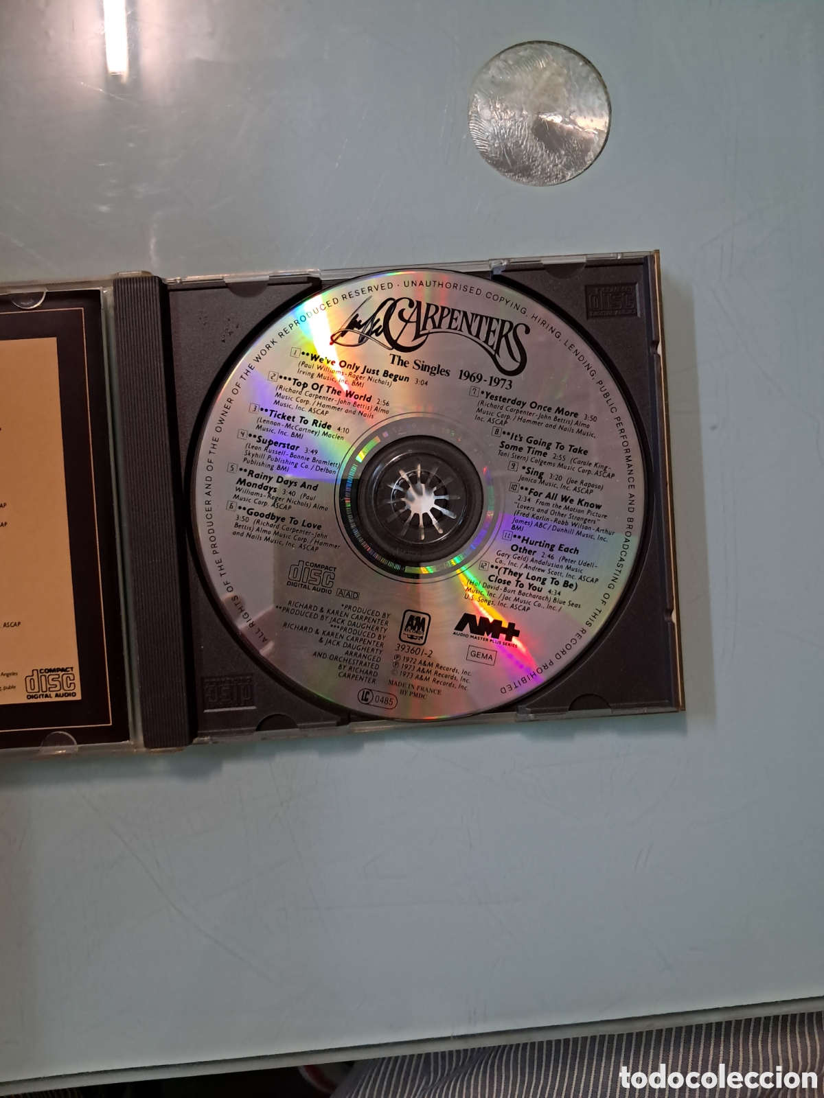CDs de m&uacute;sica: Carpenters, The singles - Foto 2