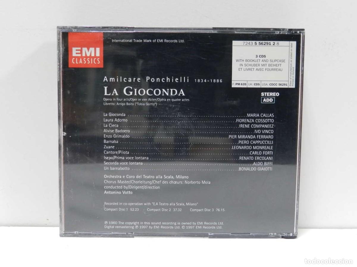 CDs de m&uacute;sica: DISCO 3 X CD. Ponchielli &ndash; La Gioconda. COMPACT DISC. - Foto 2