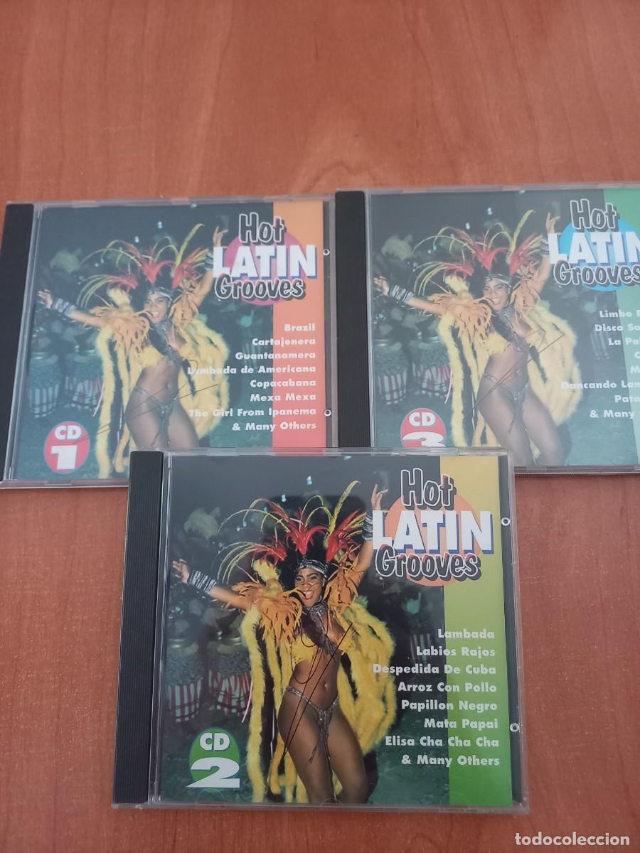 CDs de m&uacute;sica: CD HOT LATIN GROOVES - 3 CDS - Foto 1