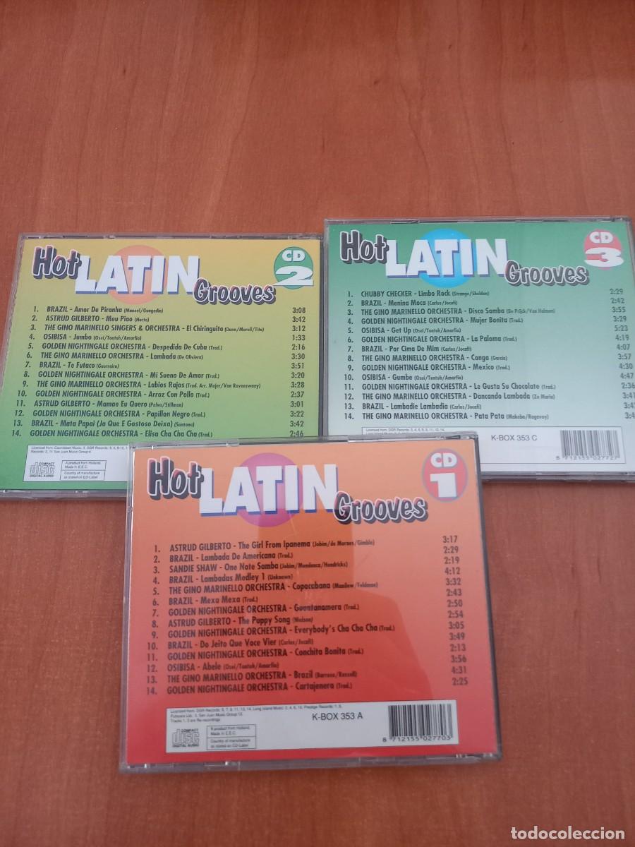 CDs de m&uacute;sica: CD HOT LATIN GROOVES - 3 CDS - Foto 2