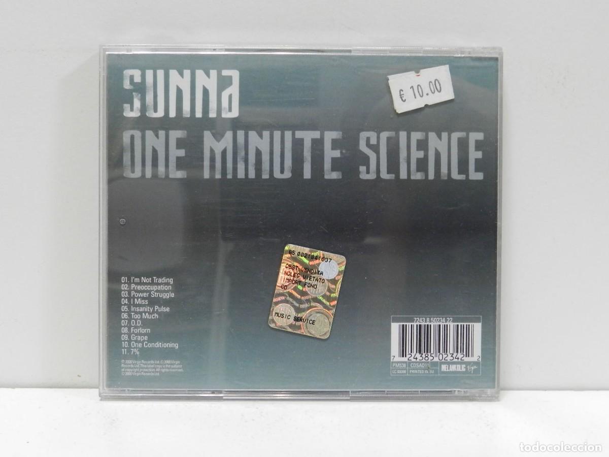 CDs de m&uacute;sica: DISCO CD. Sunna &ndash; One Minute Science. COMPACT DISC. PRECINTADO. - Foto 2